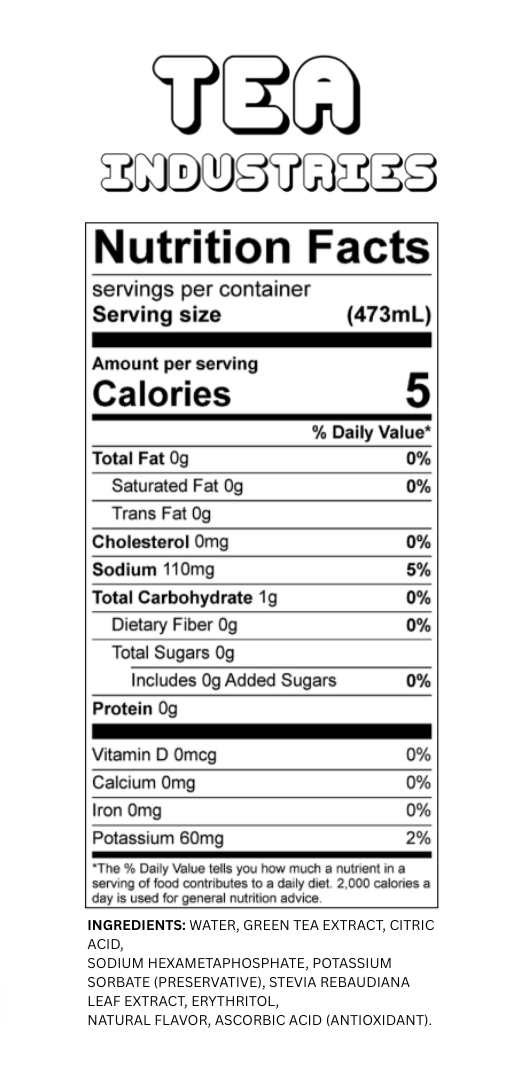 Peach - Iced Tea - Sugar Free - 12 Pack of Cans