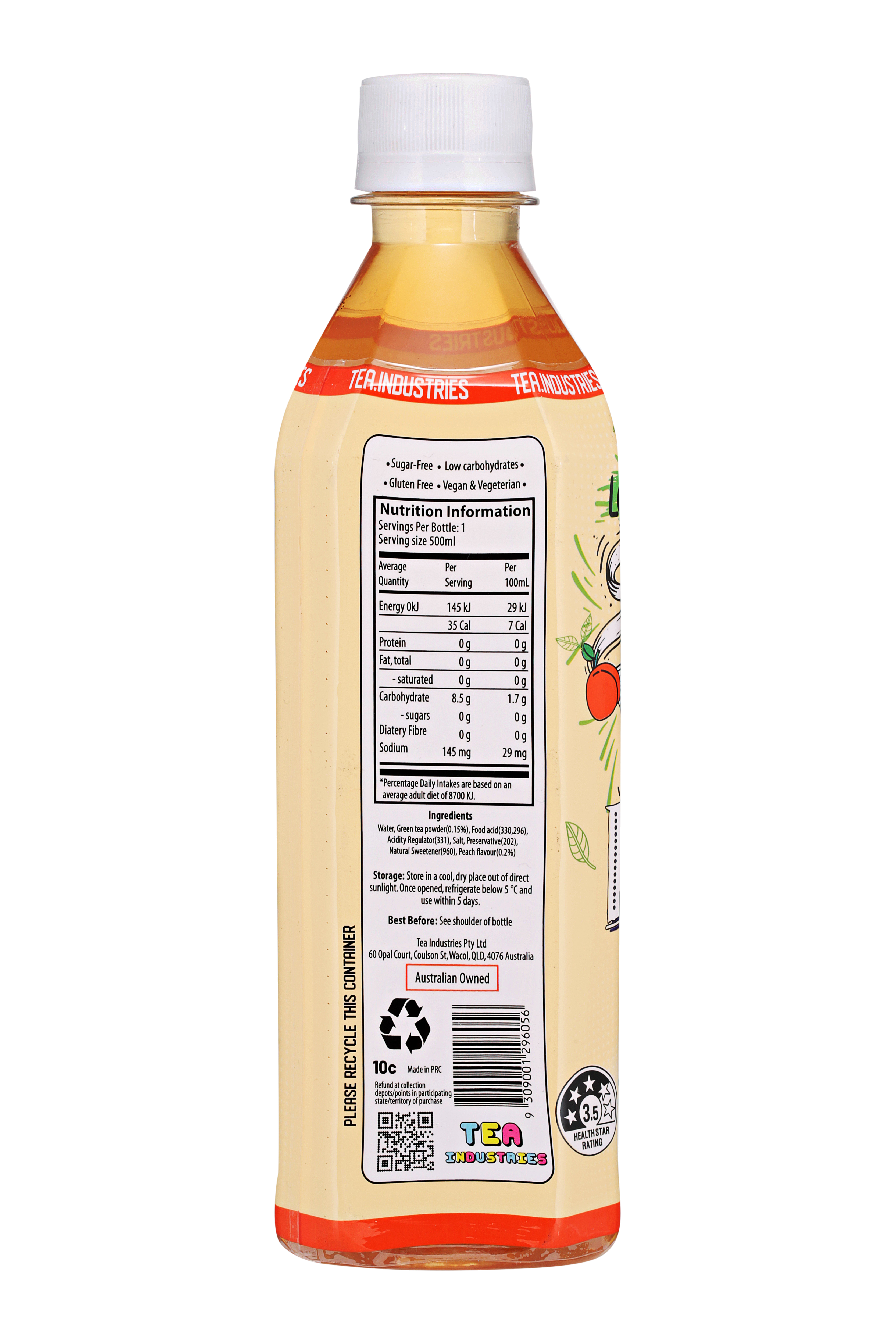 24 x Green Tea with Peach - Sugar free with no artificial sweeteners - Limited Edition