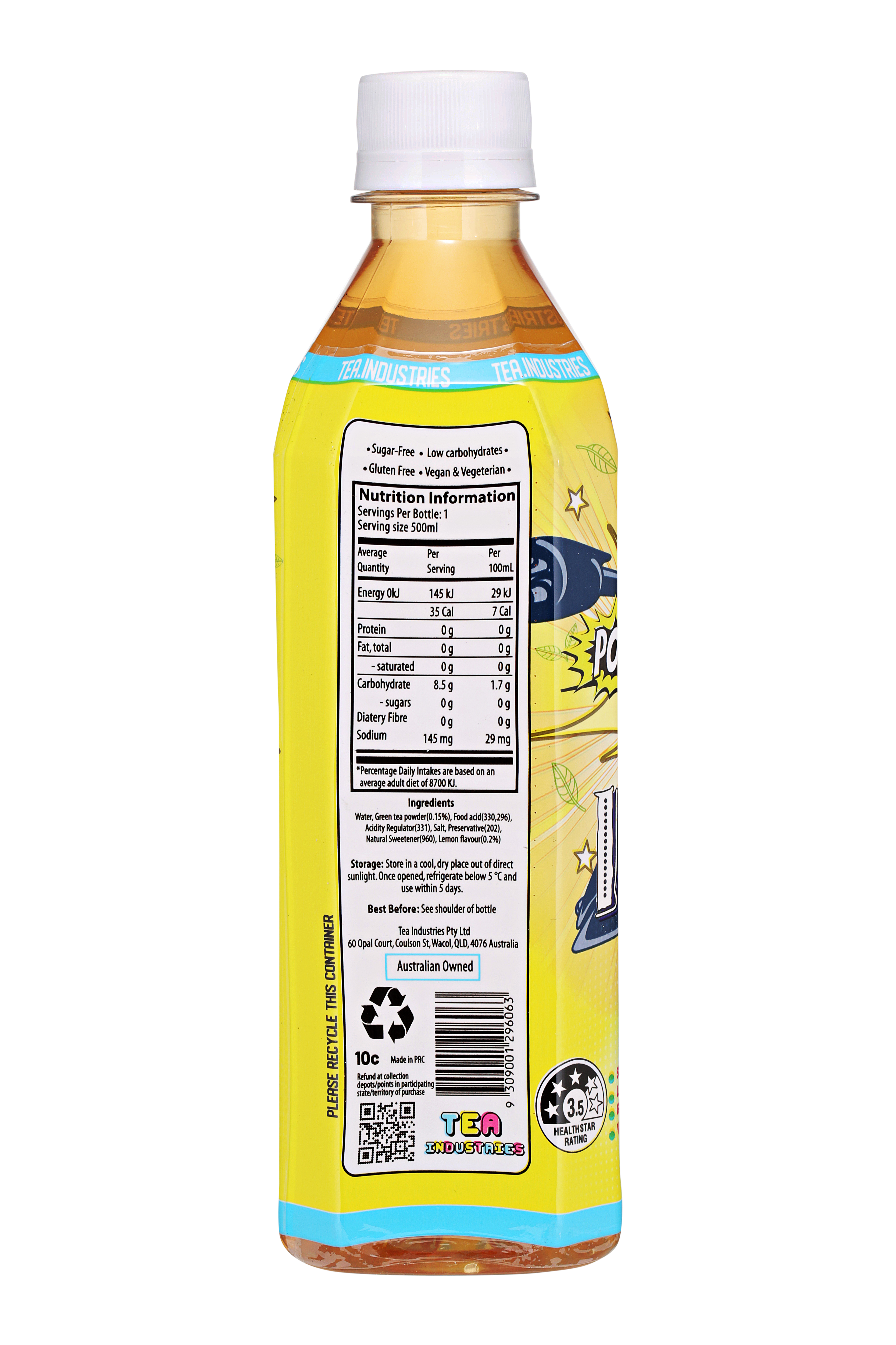 24 x Green Tea with Lemon - Sugar free with no artificial sweeteners - Limited Edition