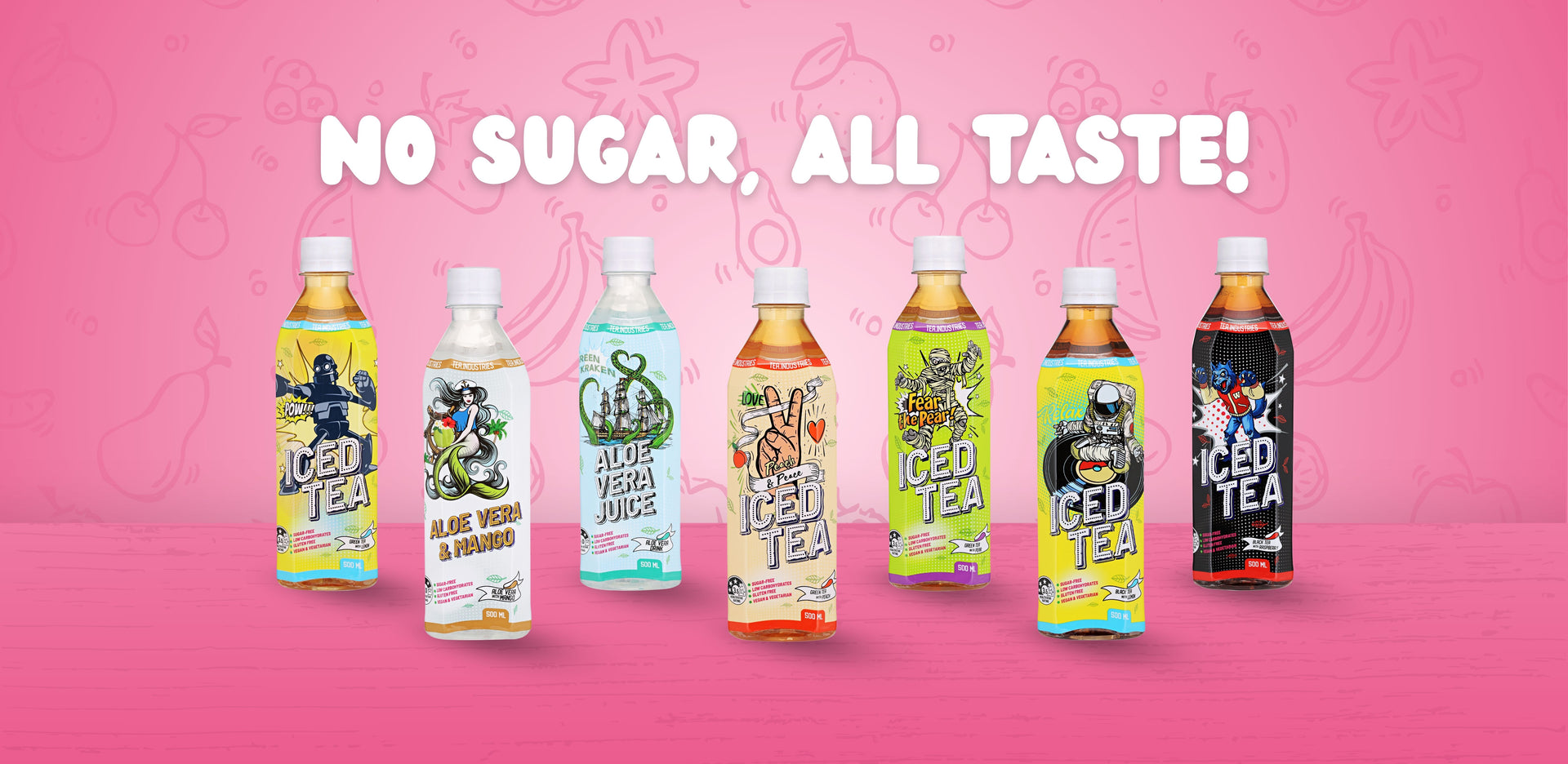 Tea Industries - No sugar or artificial sweeteners.