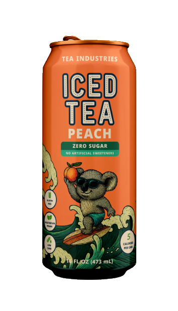 Peach - Iced Tea - Sugar Free - 12 Pack of Cans