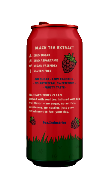 Raspberry - Iced Tea - Sugar Free - 12 Pack of Cans – Tea Industries