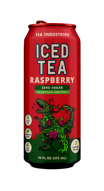 Raspberry - Iced Tea - Sugar Free - 12 Pack of Cans