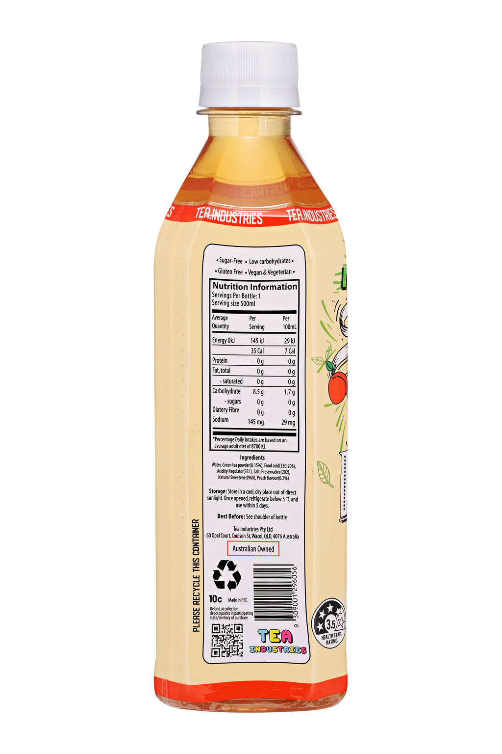 24 x Green Tea with Peach - Sugar free with no artificial sweeteners - Limited Edition