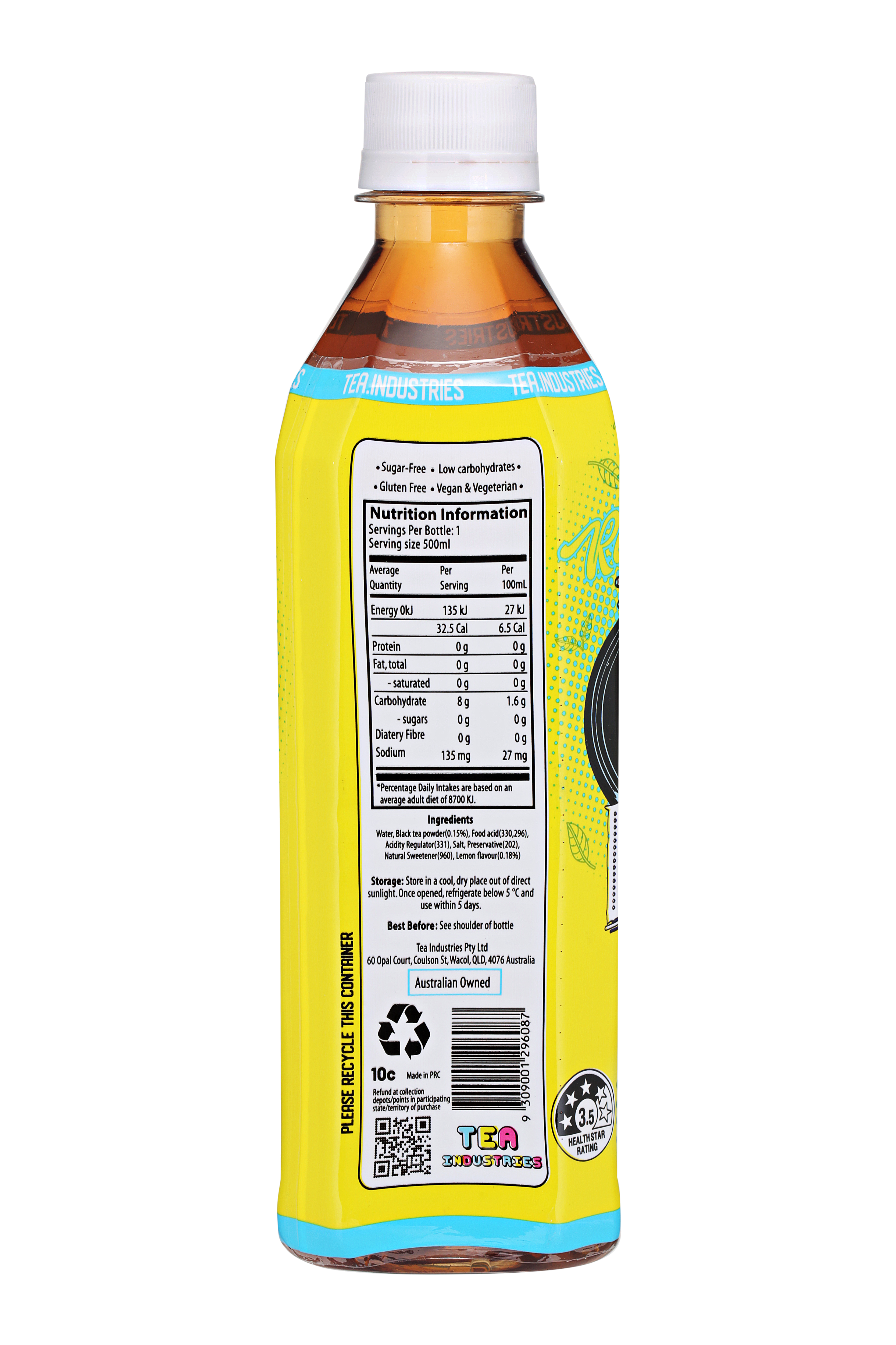 24 x Black Tea with Lemon - Sugar free with no artificial sweeteners - Limited Edition