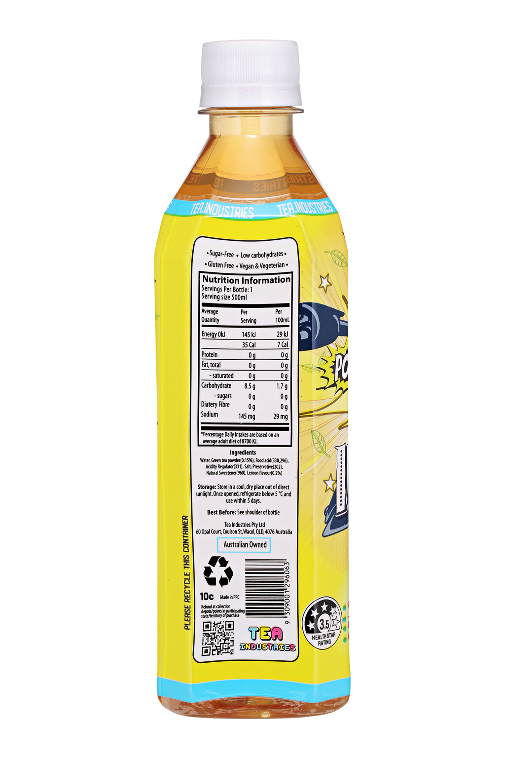 24 x Green Tea with Lemon - Sugar free with no artificial sweeteners - Limited Edition