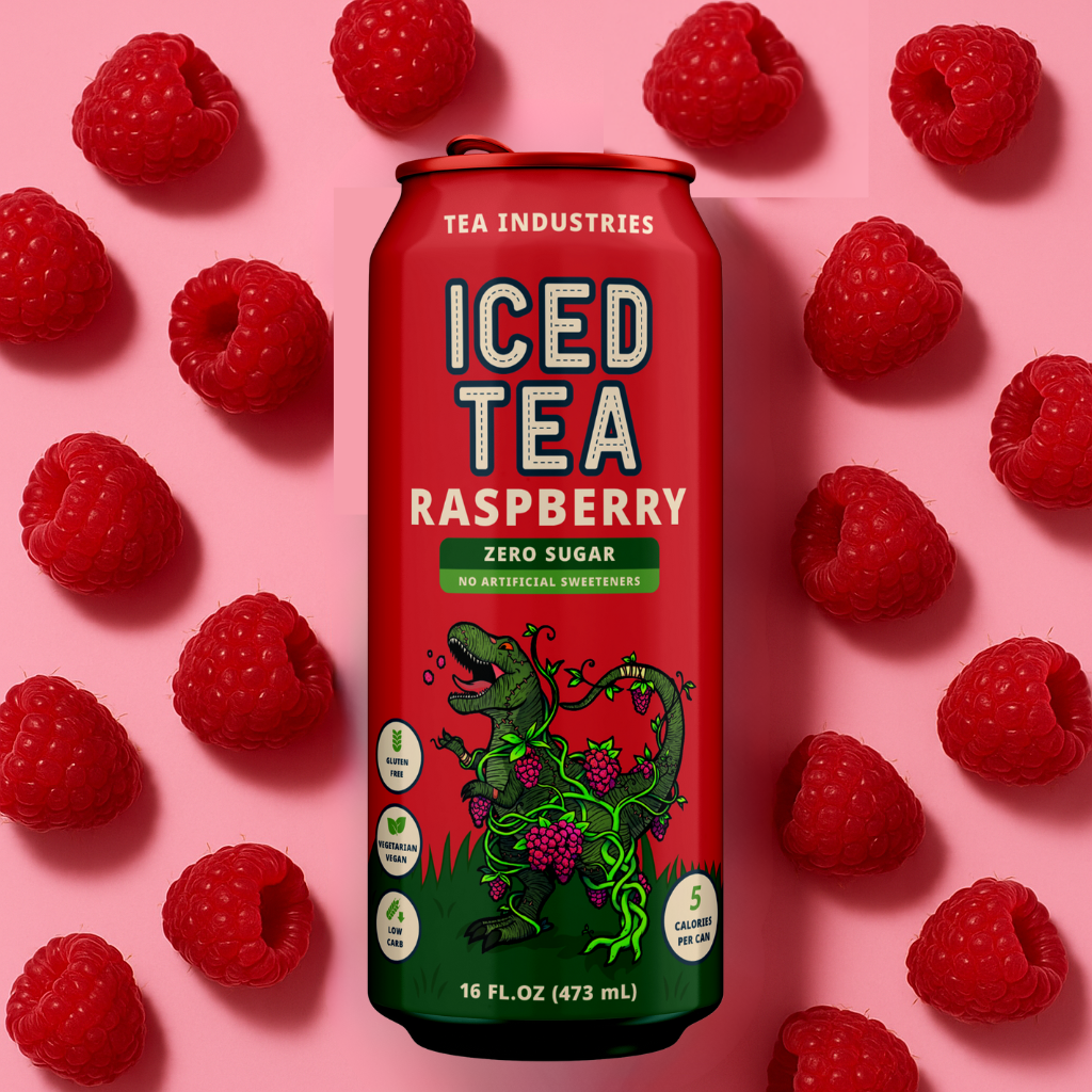 COMING SOON: Raspberry - Iced Tea - Sugar Free - 12 Pack of Cans