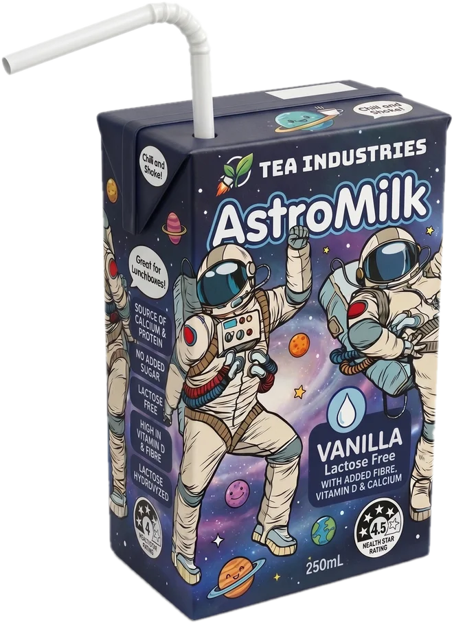 AstroMilk Vanilla carton